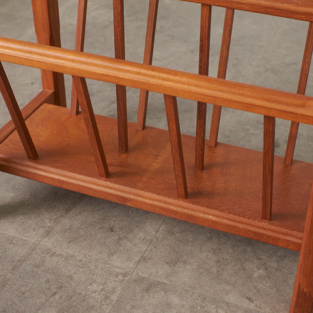 北欧ヴィンテージ チーク材 マガジンラック