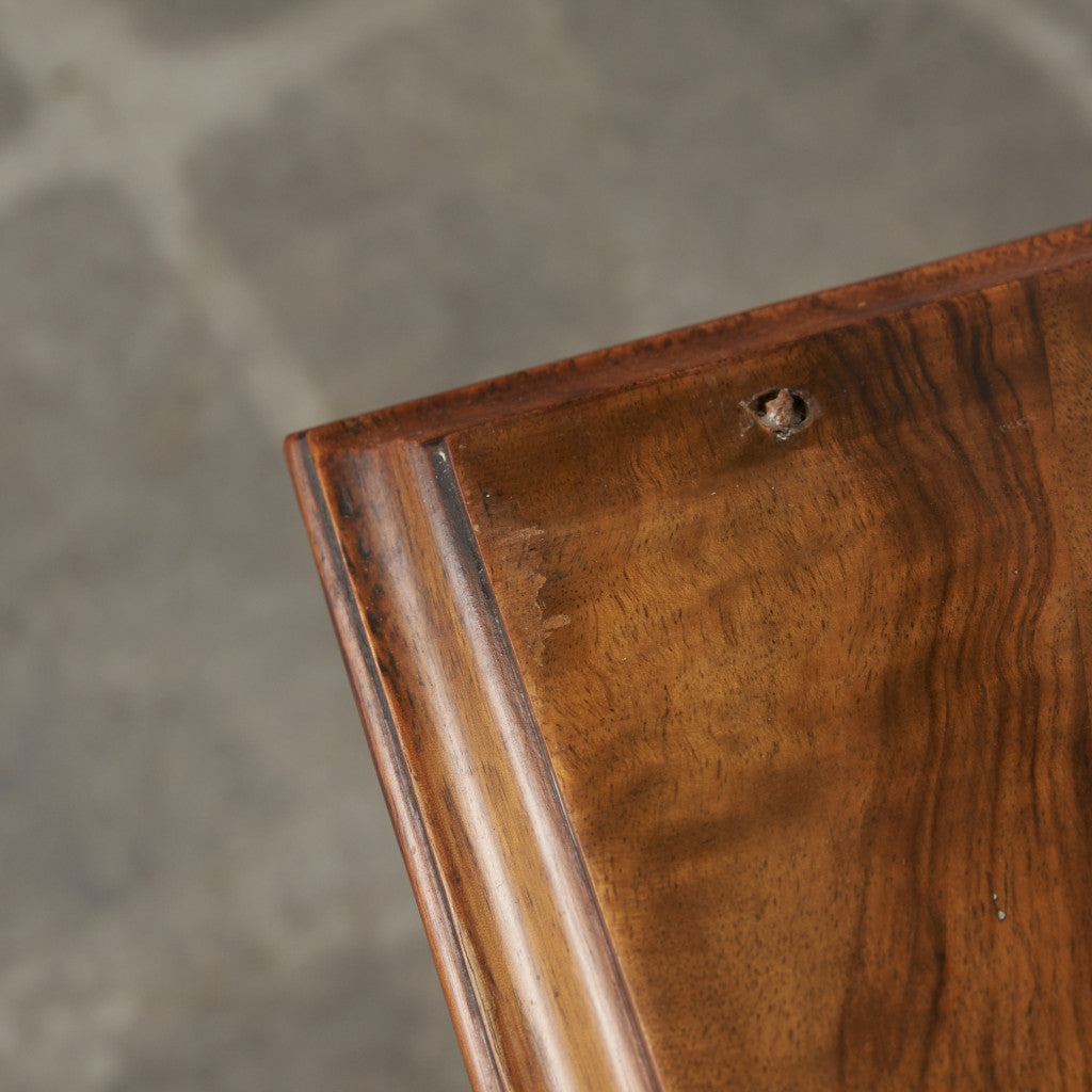 アンティーク ウォールナット材 両袖デスク