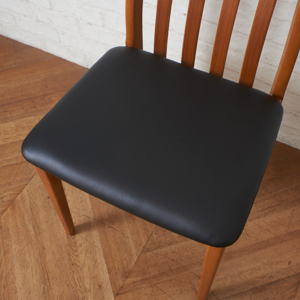 英国ヴィンテージ ダイニングチェア / 張替済