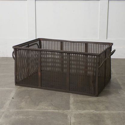 ヴィンテージ メタル メッシュバスケット