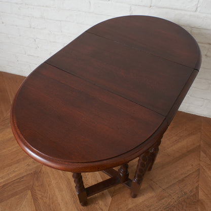 アンティーク ドロップリーフ ゲートレッグテーブル