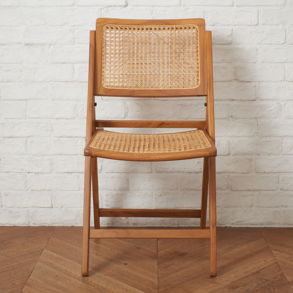 ラタン編み フォールディングチェア