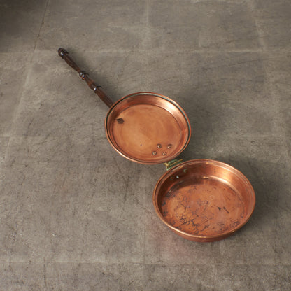 英国アンティーク 銅製 ベッドウォーミングパン