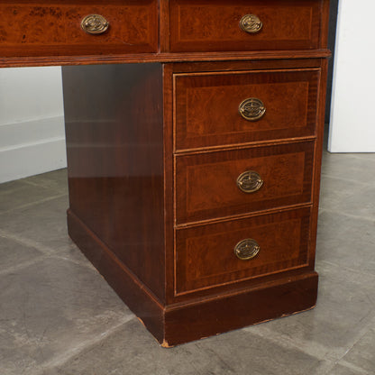 スペイン製 クラシック 両袖デスク