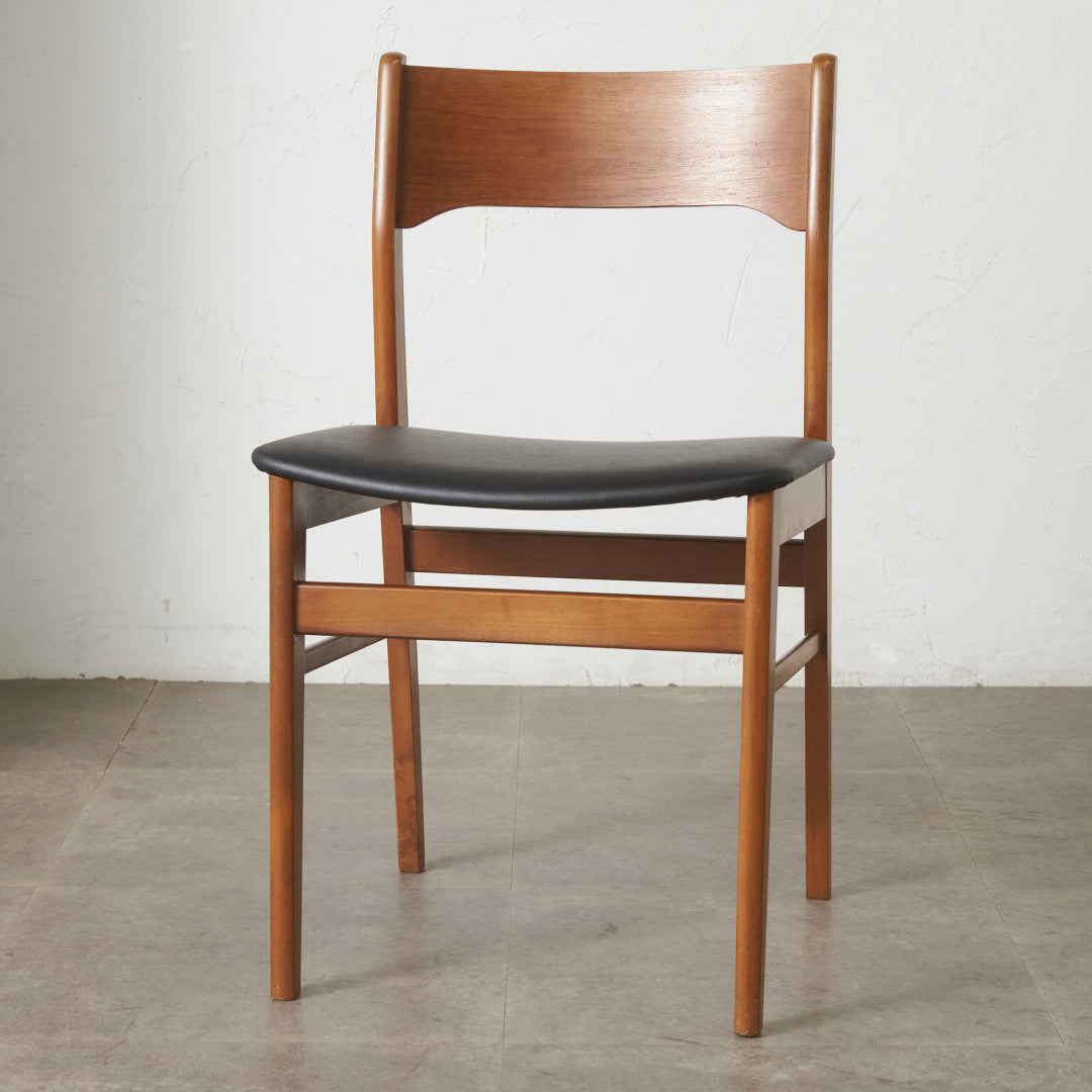 英国ヴィンテージ ダイニングチェア / 張替済