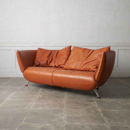 カウチソファ 総本革張り DS-102