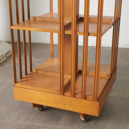 英国クラシック リボルビングブックケース