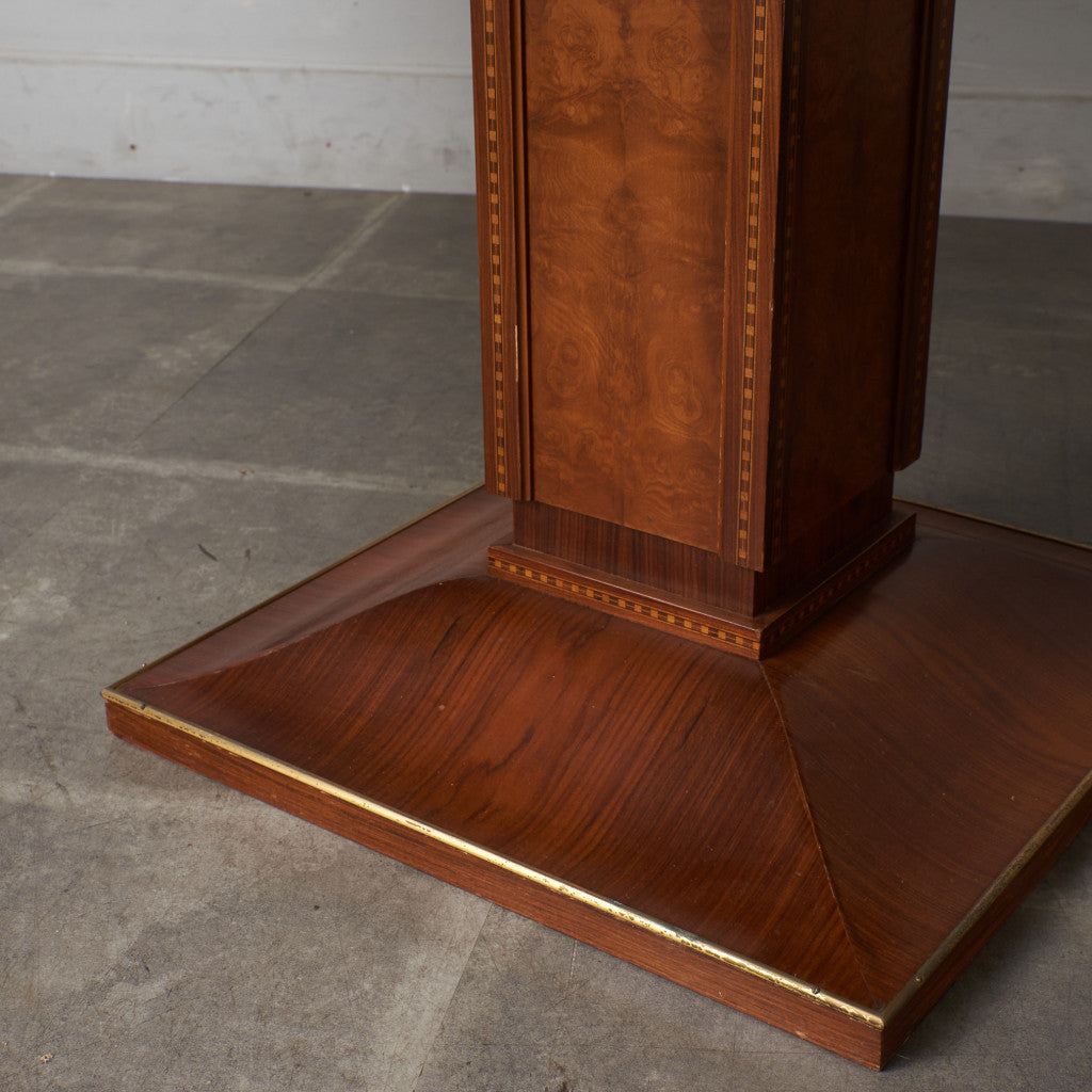 クラシック 木象嵌 エクステンションダイニングテーブル