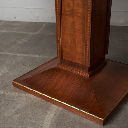 クラシック 木象嵌 エクステンションダイニングテーブル