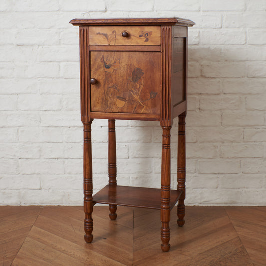 英国アンティーク 木象嵌サイドキャビネット