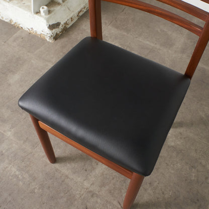 英国ヴィンテージ ラダーバック ダイニングチェア / 張替済