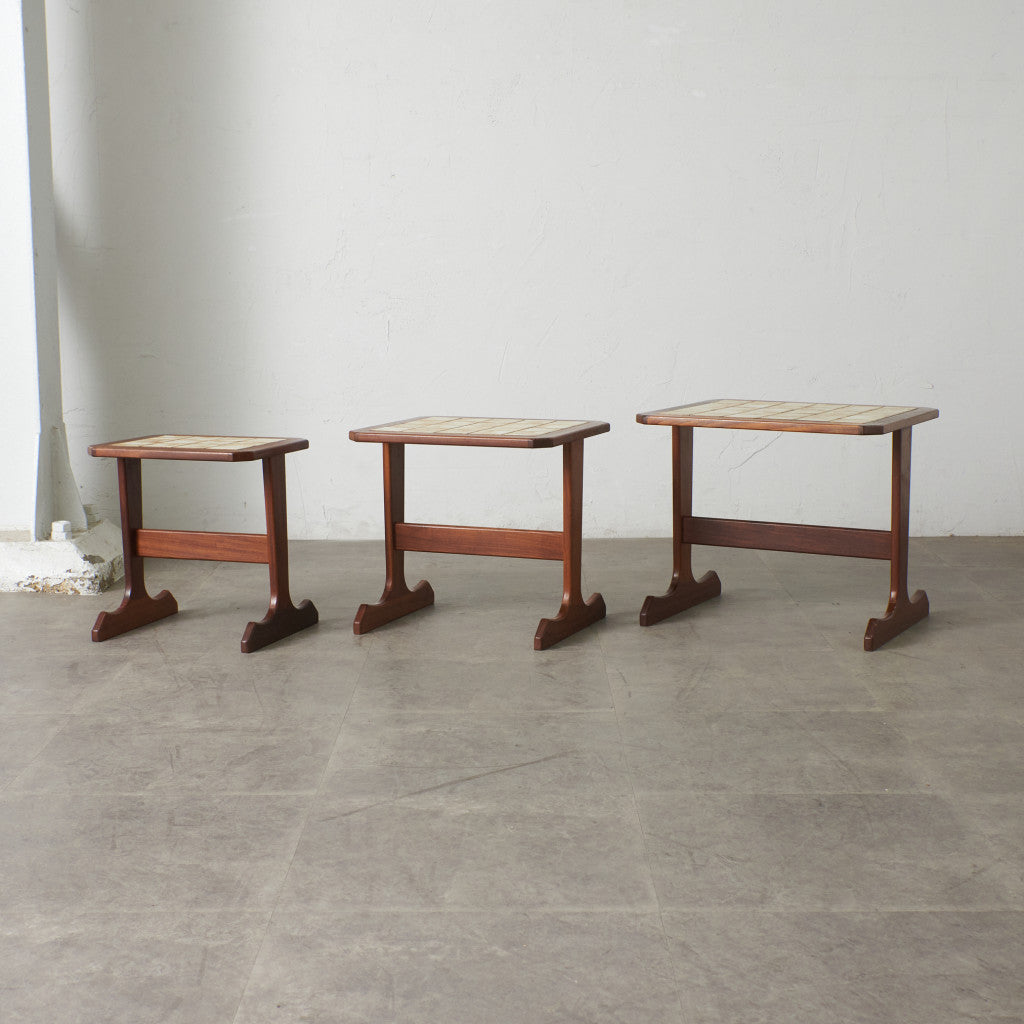 タイルトップ ネストテーブル (3585D)