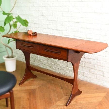 G-PLAN Fresco バタフライサイドデスク (Side/Dressing Table 1987)｜ジープラン G-PLAN｜ビクター・ブラムウェル・ウィルキンス Victor Bramwell Wilkins