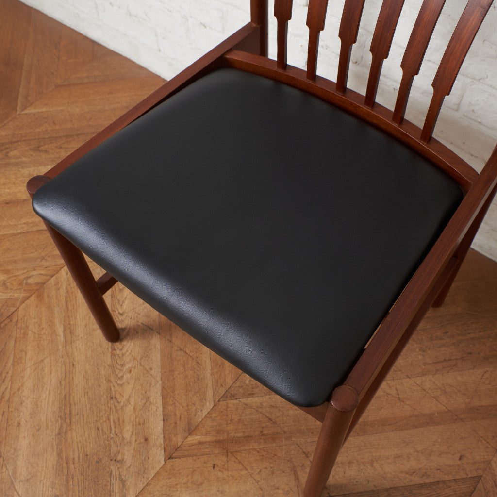 英国ヴィンテージ ダイニングチェア / 張替済