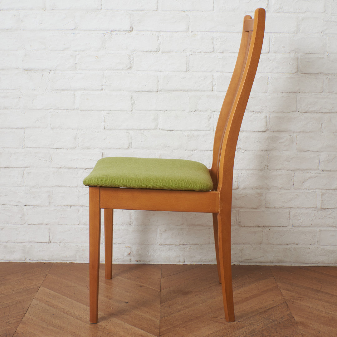 イギリスヴィンテージ チークダイニングチェア アイボリー 座面張替済 北欧家具 英国ヴィンテージ ダイニングチェア / 張替済 – rocca rocca