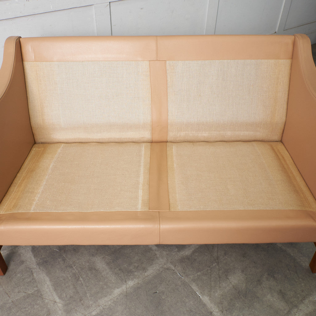 ETON 本革張り 2人掛けソファ