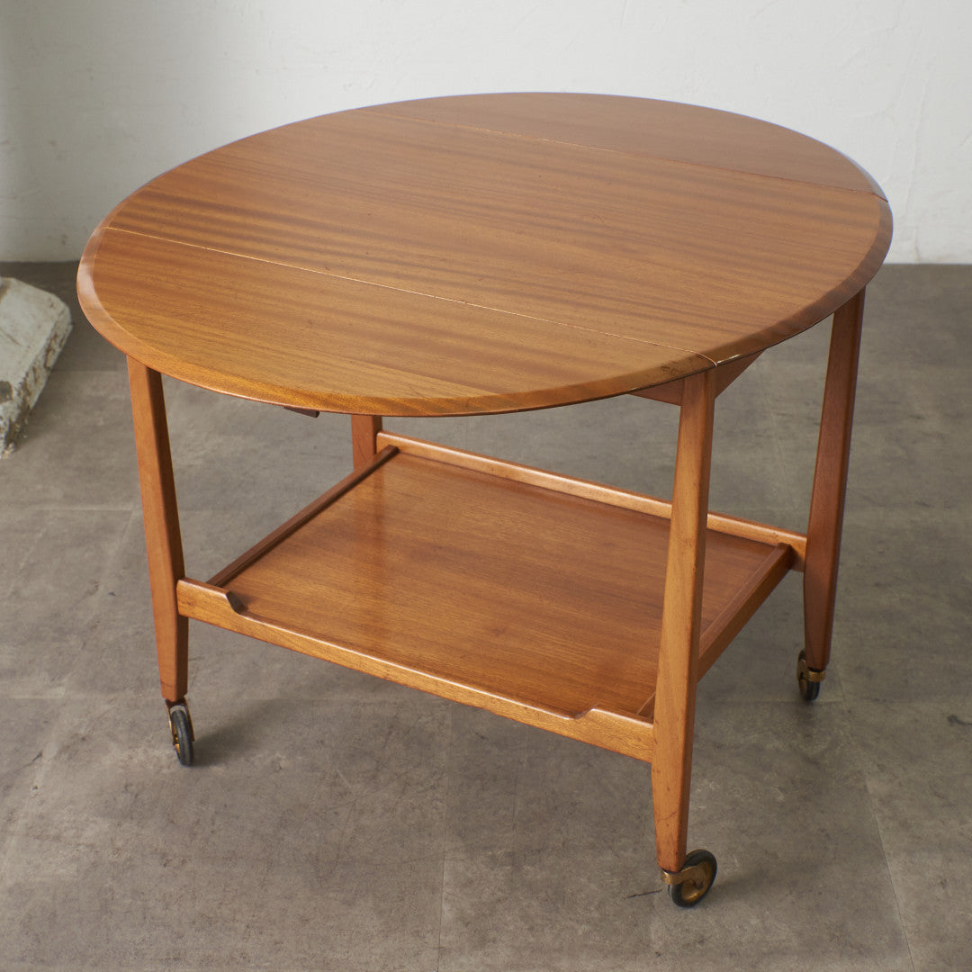 英国ヴィンテージ ドロップリーフトロリーワゴン