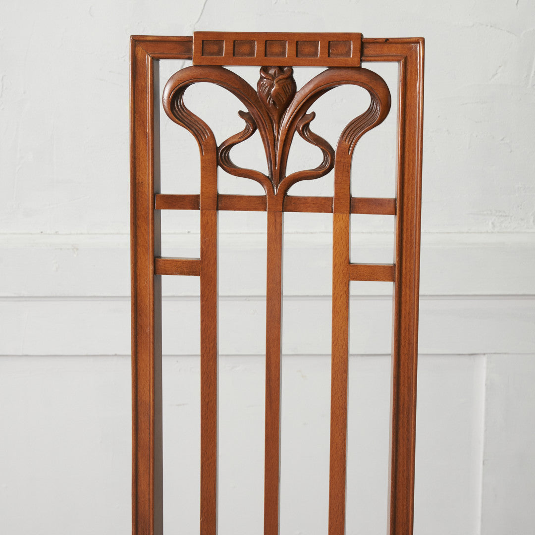 アールヌーボー ハイバックチェア / 張替済