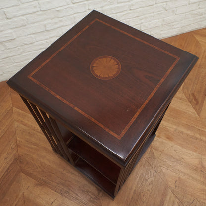 英国アンティーク リボルビングブックケース