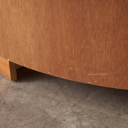 ヴィンテージ 凹型コーナーキャビネット