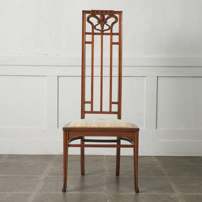 アールヌーボー ハイバックチェア / 張替済