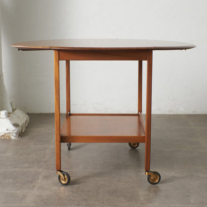 英国ヴィンテージ ドロップリーフトロリーワゴン