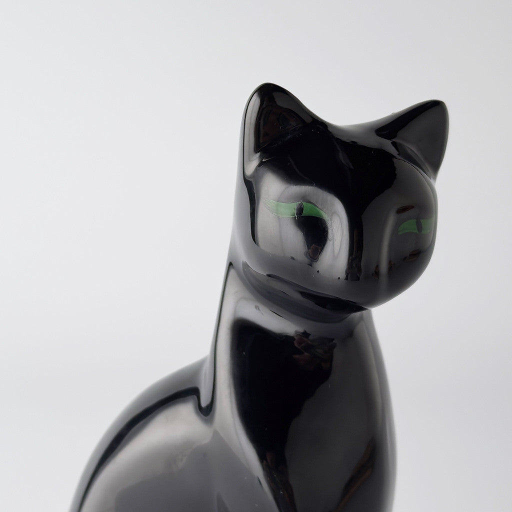 英国ヴィンテージ 黒猫のフィギュリン｜rocca rocca