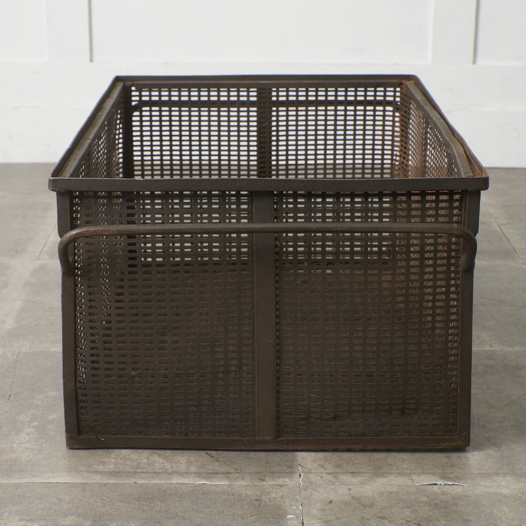 ヴィンテージ メタル メッシュバスケット