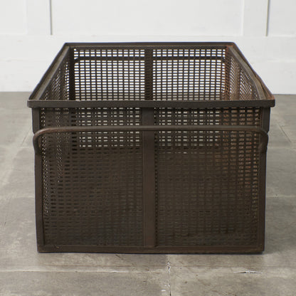 ヴィンテージ メタル メッシュバスケット