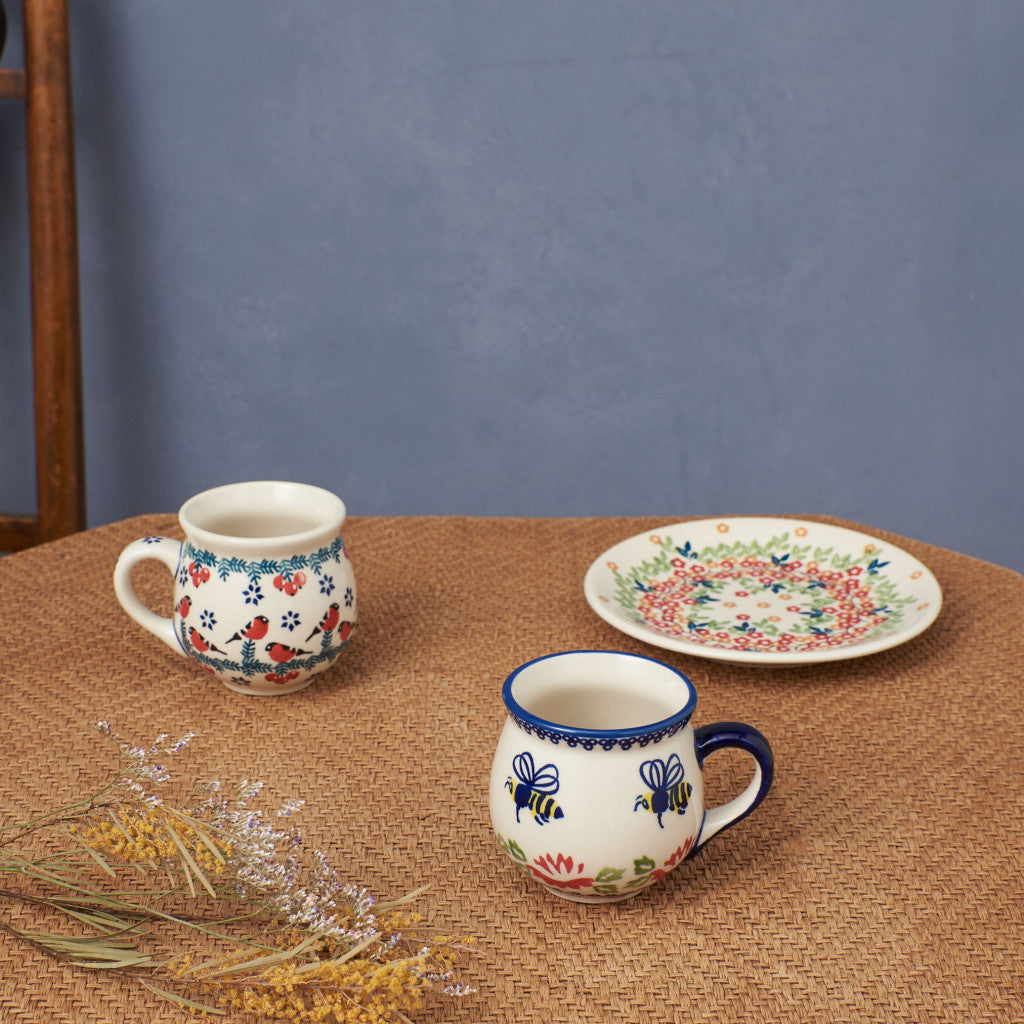ポーリッシュポタリー マグカップ 蜜蜂