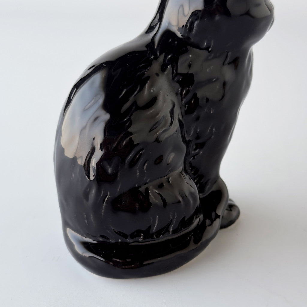 英国ヴィンテージ 黒猫のオブジェ