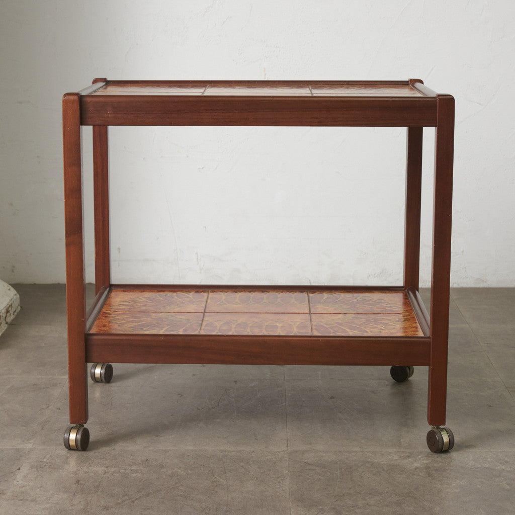 デンマーク ヴィンテージ タイルトップ トロリーワゴン