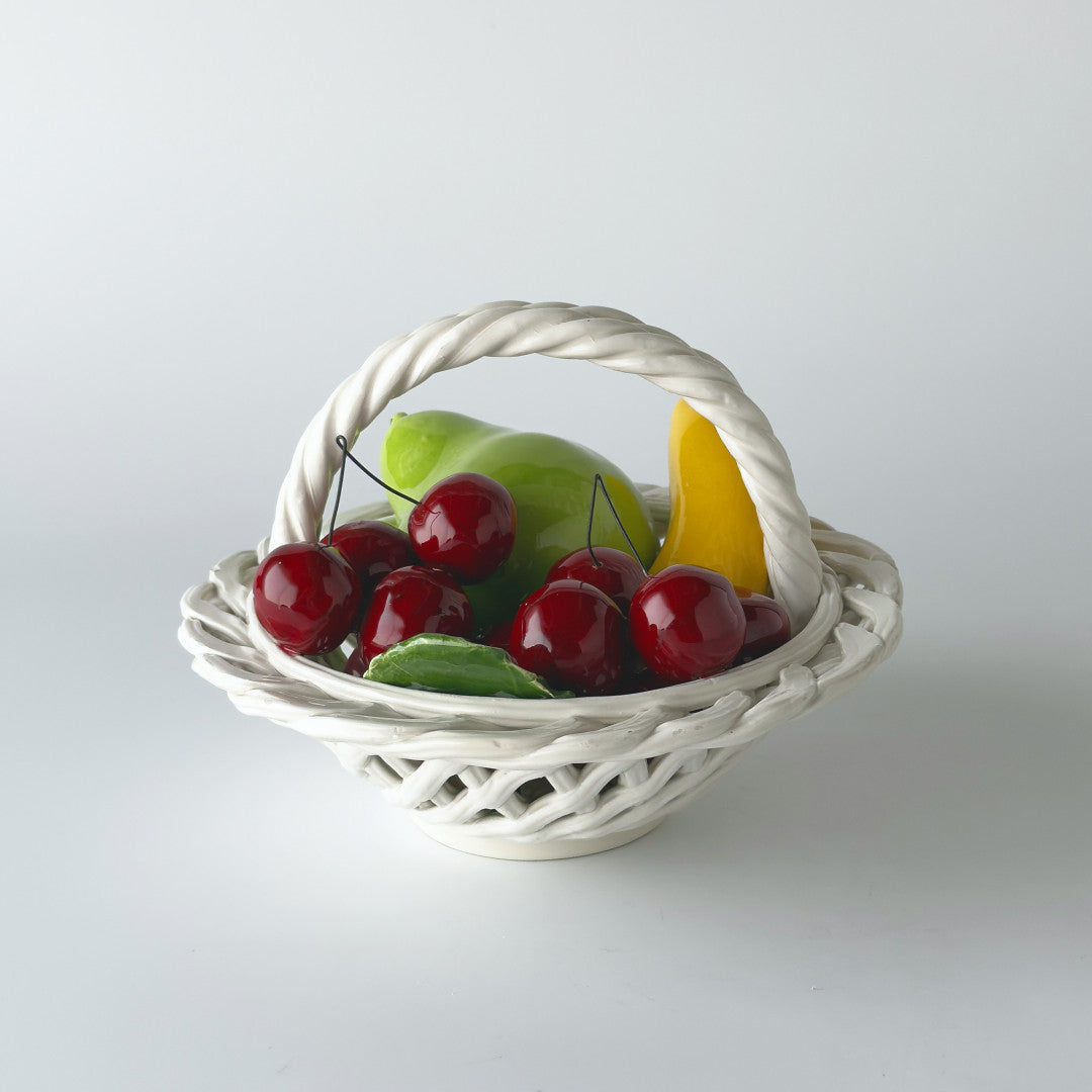 ヴィンテージ セラミック フルーツバスケット
