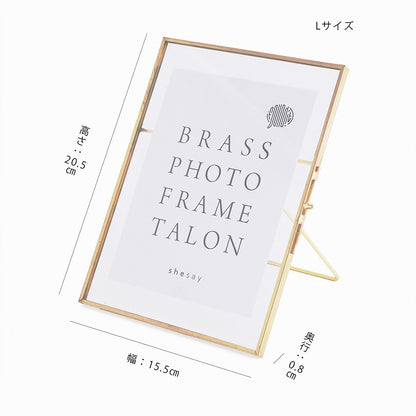 真鍮 フォトフレーム Lサイズ