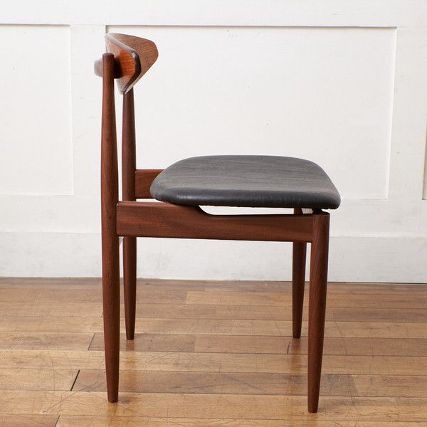 Danish ハンドルバックチェア4脚セット / 張替品