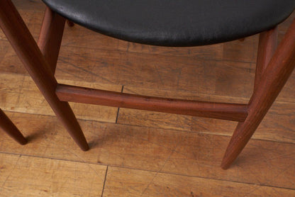 Danish ハンドルバックチェア4脚セット / 張替品