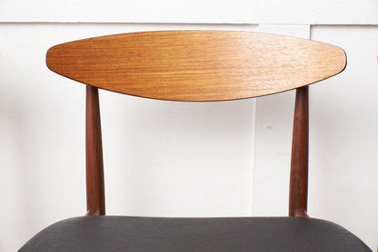 Danish ハンドルバックチェア4脚セット / 張替品