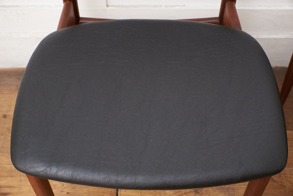 Danish ハンドルバックチェア4脚セット / 張替品