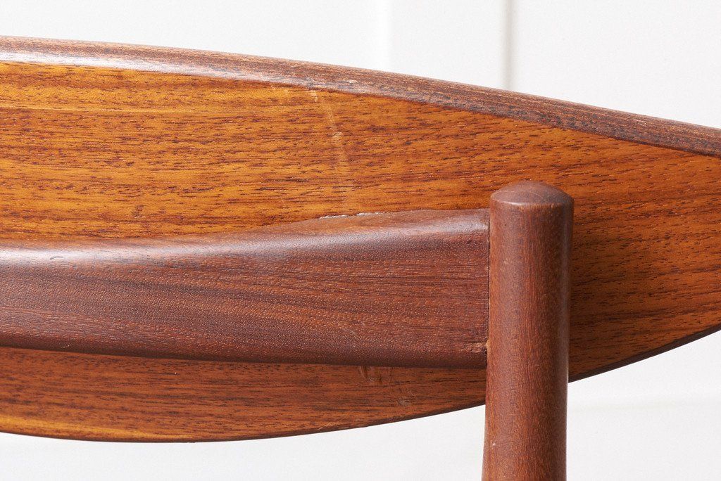 Danish ハンドルバックチェア4脚セット / 張替品