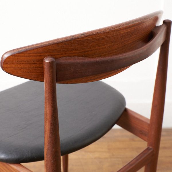 Danish ハンドルバックチェア4脚セット / 張替品