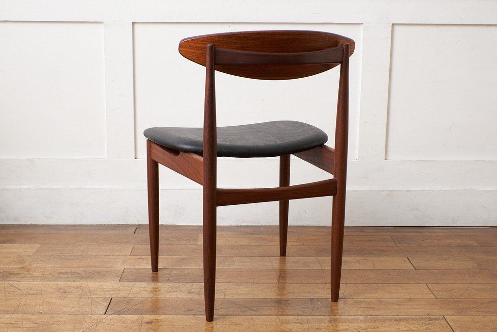 Danish ハンドルバックチェア4脚セット / 張替品