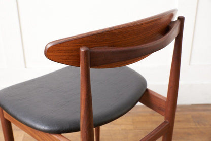 Danish ハンドルバックチェア4脚セット / 張替品