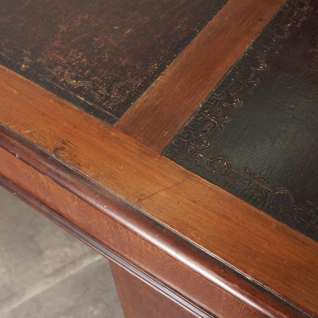 西欧アンティーク 両袖デスク