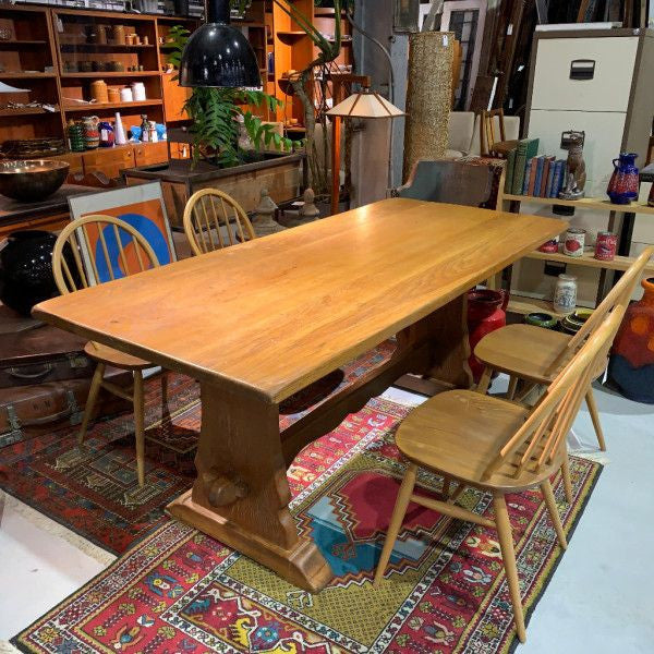 【匿名配送】イギリスアンティーク★リフェクトリーテーブル★オーク材★4人掛け 英国クラシック ヴィンテージ リフェクトリーテーブル – TIME HYPE