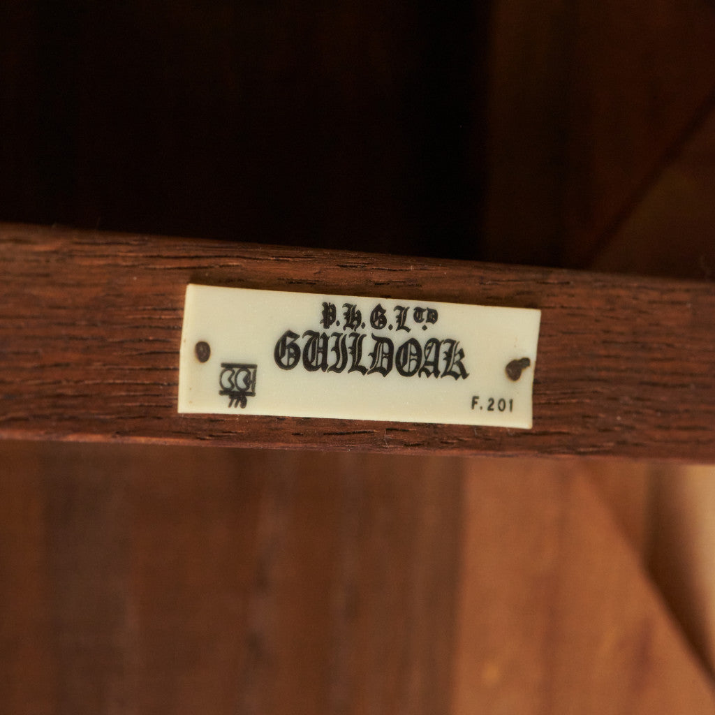 英国クラシック オーク材 ネストテーブル