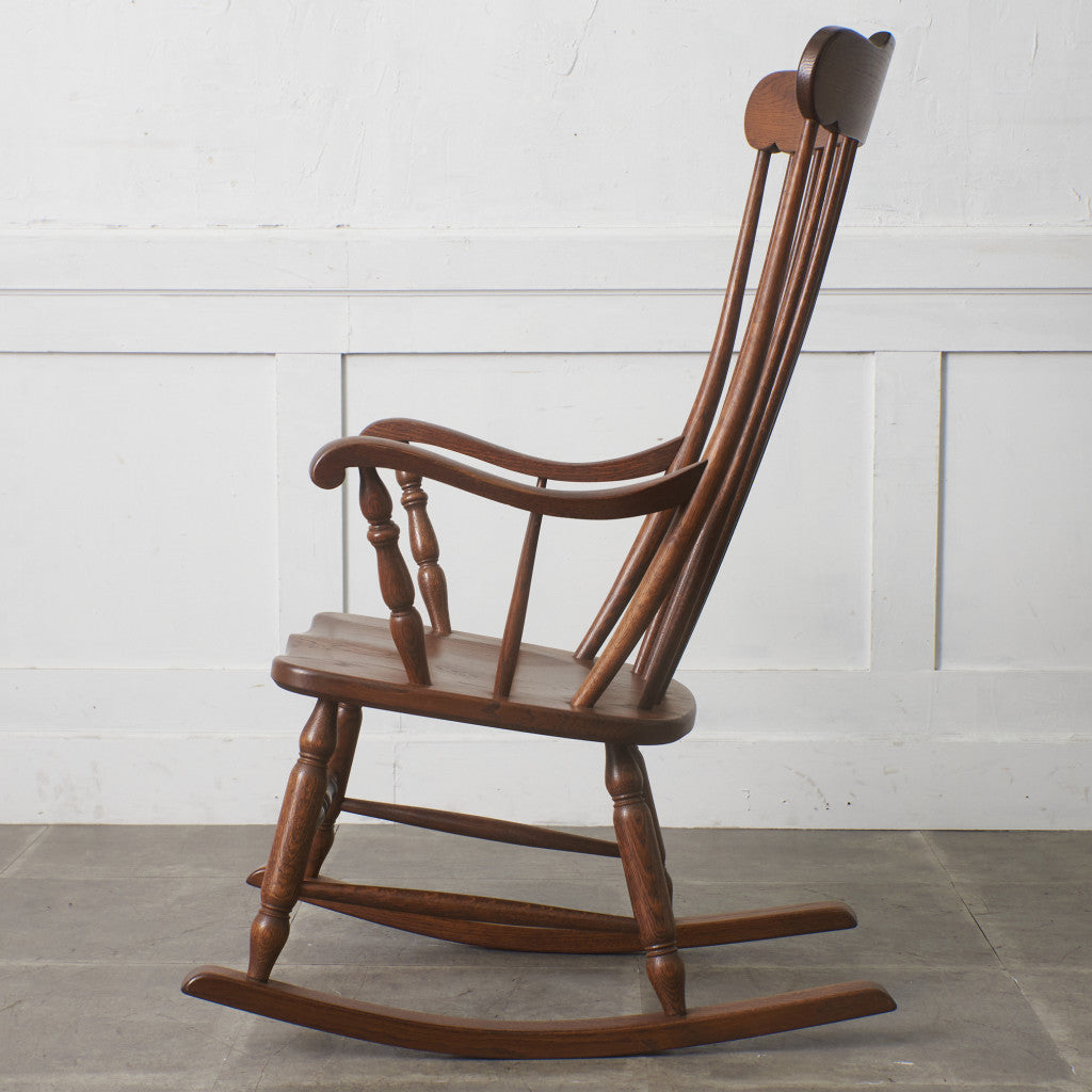 オランダ製 オーク無垢材 ハルデロッキングチェア