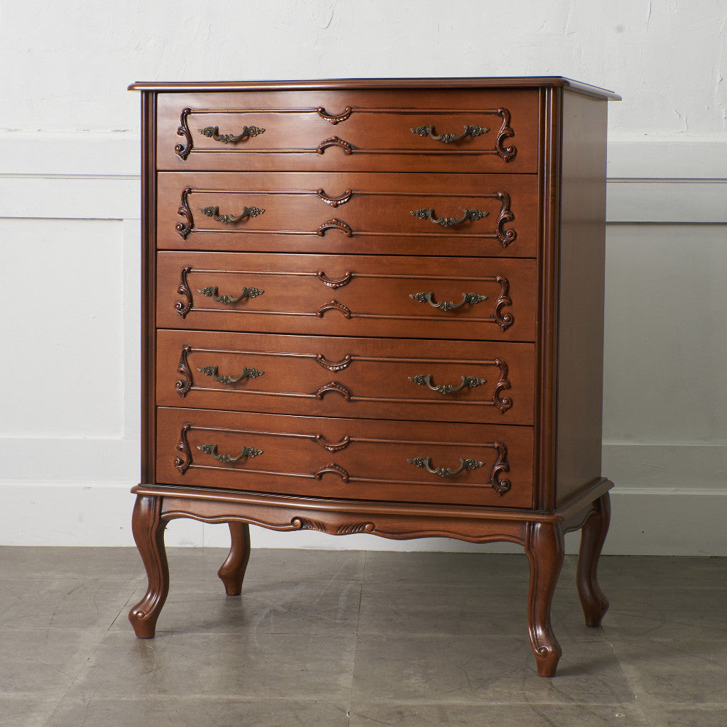 イタリア製 5段チェスト