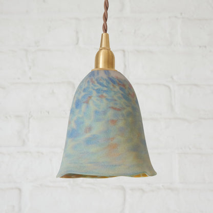 西欧アンティーク ガラスシェード ペンダントライト