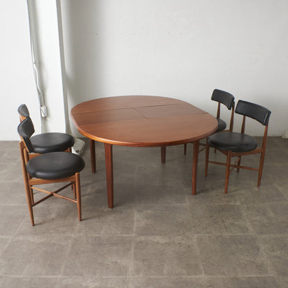 英国ヴィンテージ エクステンション ラウンドダイニングテーブル