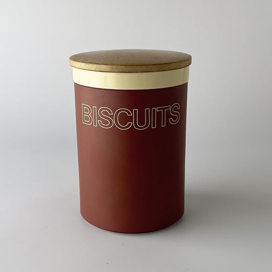 CINNAMON シナモン キャニスター "BISCUITS"